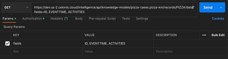 Fields parameter Fields parameter