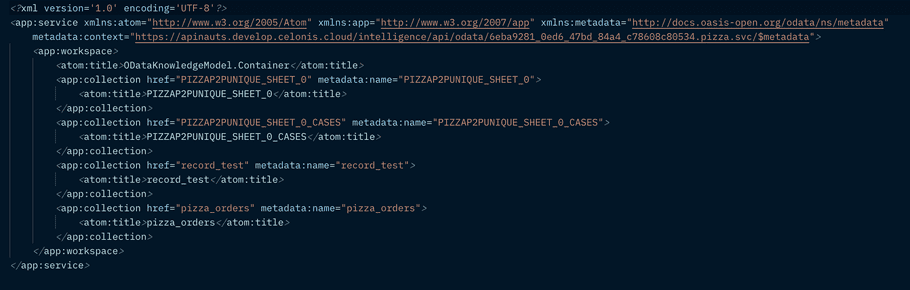 OData Service: XML OData Service: XML